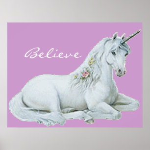 Póster Crea el poster del unicornio