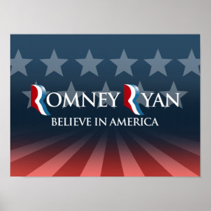 PÓSTER CREA EN AMÉRICA CON ROMNEY RYAN - .PNG