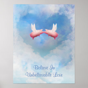 Póster Crea en poster increíble del amor