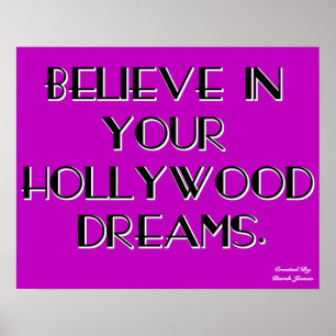 Póster Crea en su poster de los sueños de Hollywood
