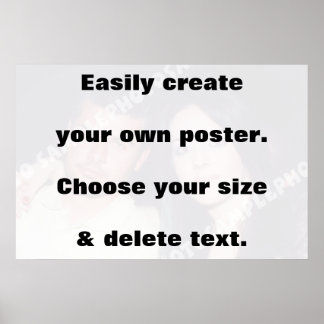 Póster Crea fácilmente tu impresión. ¡Eliminar el texto g