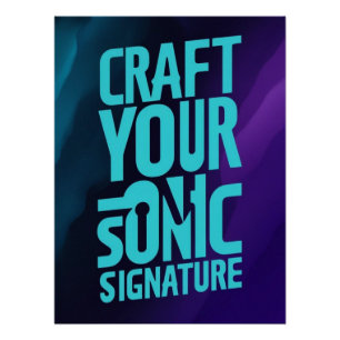 Póster Crea tu firma sónica