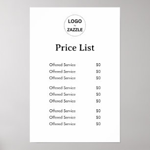 Póster Crea tu logotipo personalizado Visualización de