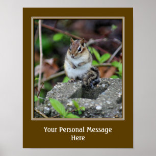 Póster Crea Tu Propia Cita Chipmunk