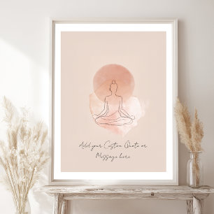Póster Crea tu propia cita motivacional - Meditación