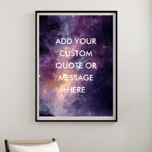 Póster Crea tu propia cita motivacional - Nebulosa de gal