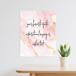 Póster Crea tu propia cita Personalizado moderna y elegan