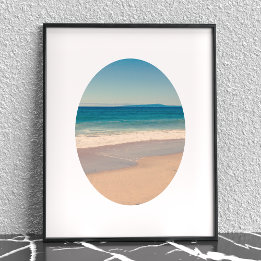 Póster Crea tu propia foto ovalada enmarcada