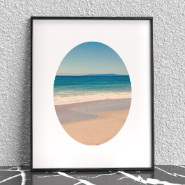 Póster Crea tu propia foto ovalada enmarcada