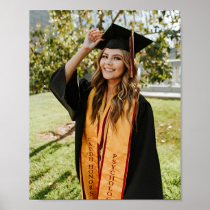 Póster Crea Tu Propia Foto Personalizada de Graduado