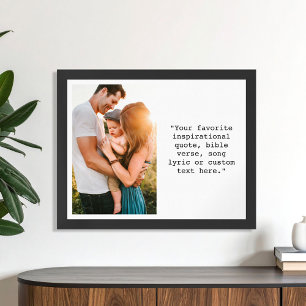 Póster Crea tu propia foto y cita personalizada