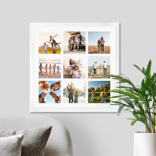 Póster Crea tu propia plaza moderna de 9 Collages de foto