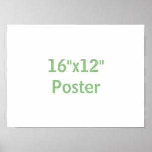 Póster Crea tu propio 16"x12"