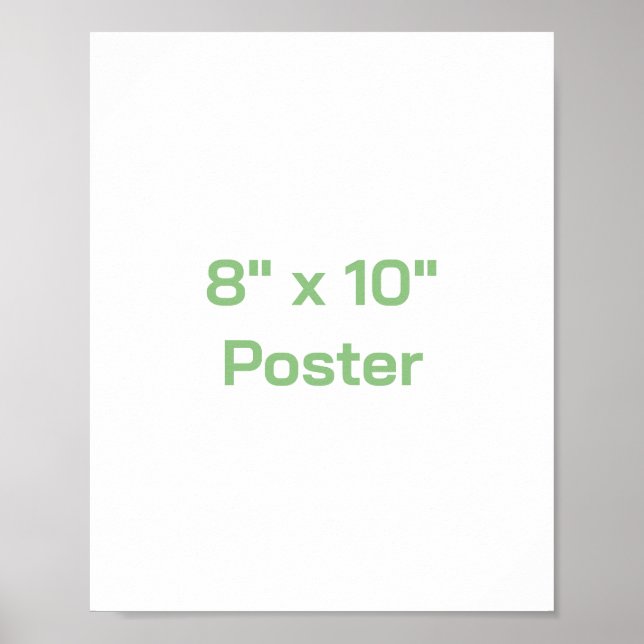 Póster Crea tu propio 8"x10" (Frente)