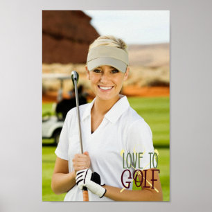 Póster Crea tu propio amor al golf para los golfistas