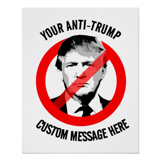Póster Crea tu propio Anti-Trump (Anverso)