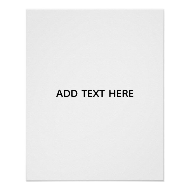Póster Crea tu propio blanco  (Anverso)