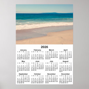 Póster Crea tu propio calendario 2026 de foto 20x28