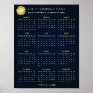 Póster Crea tu propio calendario de empresa 2026   