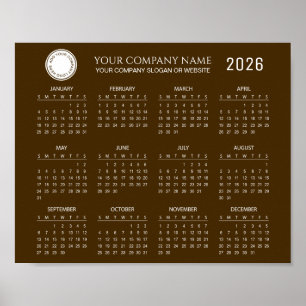 Póster Crea tu propio calendario de empresa 2026   