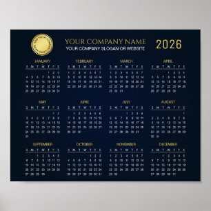 Póster Crea tu propio calendario de empresa 2026   