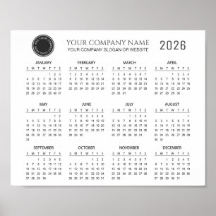 Póster Crea tu propio calendario de empresa 2026   
