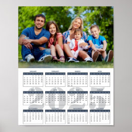 Póster Crea tu propio calendario poster de fotos familiar
