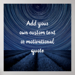 Póster Crea tu propio campo de lavanda estelar de presupu