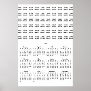 Póster Crea tu propio cartel de calendario personalizado