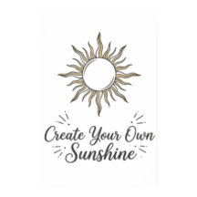 Crea tu propio cartel del sol boho
