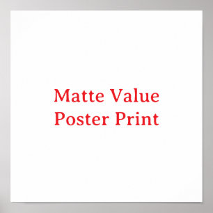 Póster Crea tu propio cartel impreso con valor mate