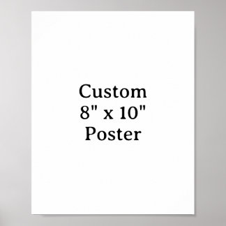 Póster Crea tu propio cartel personalizado simple de 8" x