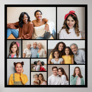 Póster Crea tu propio collage de 10 fotos