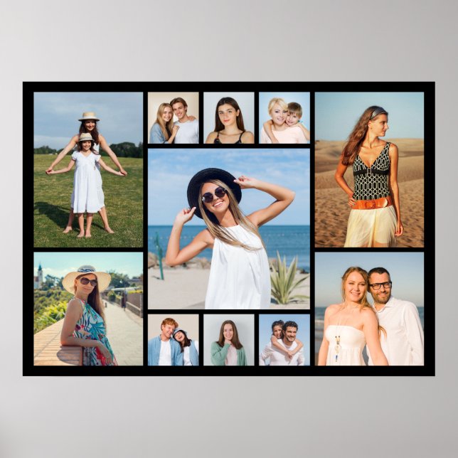 Póster Crea tu propio collage de 11 fotos (Frente)