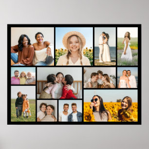 Póster Crea tu propio collage de 12 fotos