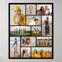Póster Crea tu propio collage de 12 fotos