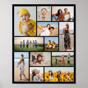 Póster Crea tu propio collage de 12 fotos