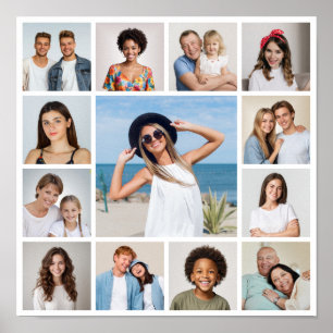 Póster Crea tu propio collage de 13 fotos