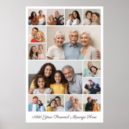 Póster Crea tu propio collage de 14 fotos, añade tu salud
