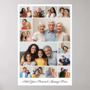 Póster Crea tu propio collage de 14 fotos, añade tu salud