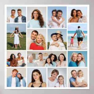 Póster Crea tu propio collage de 15 fotos