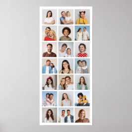 Póster Crea tu propio collage de 21 fotos editable en col