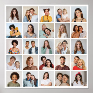 Póster Crea tu propio collage de 25 fotos