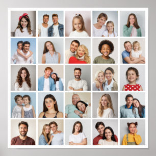 Póster Crea tu propio collage de 25 fotos
