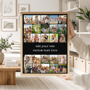 Póster Crea tu propio collage de 25 fotos personalizadas