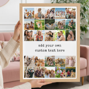 Póster Crea tu propio collage de 25 fotos personalizadas