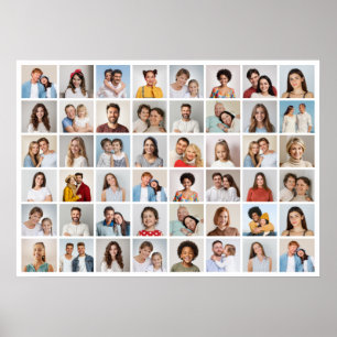 Póster Crea tu propio collage de 48 fotos