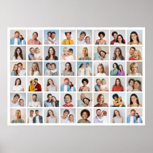 Póster Crea tu propio collage de 48 fotos