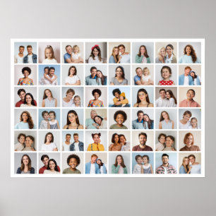 Póster Crea tu propio collage de 48 fotos