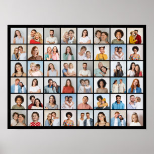 Póster Crea tu propio collage de 48 fotos